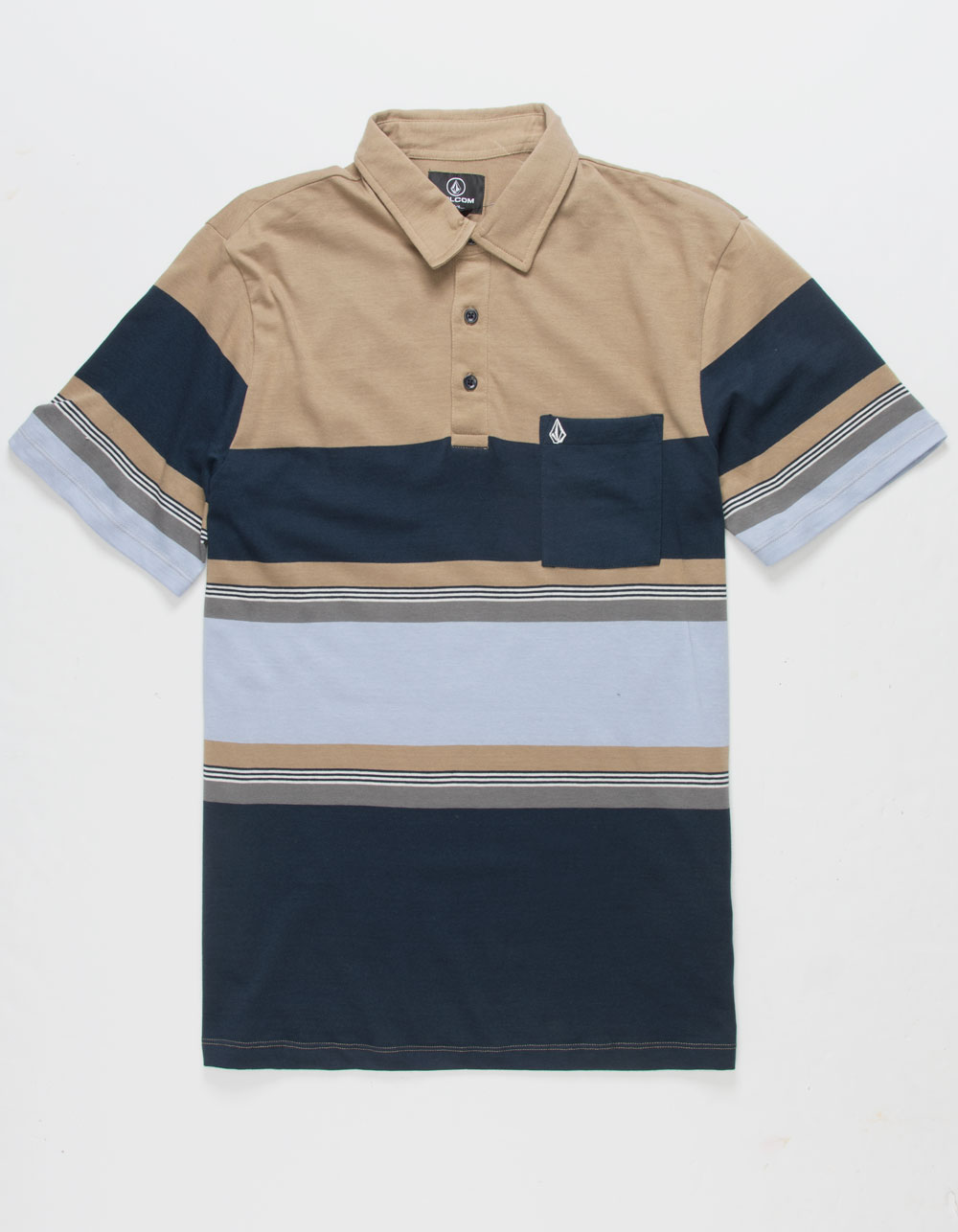 Heavy Daze Mens Polo Shirt DK KHAKI Tillys