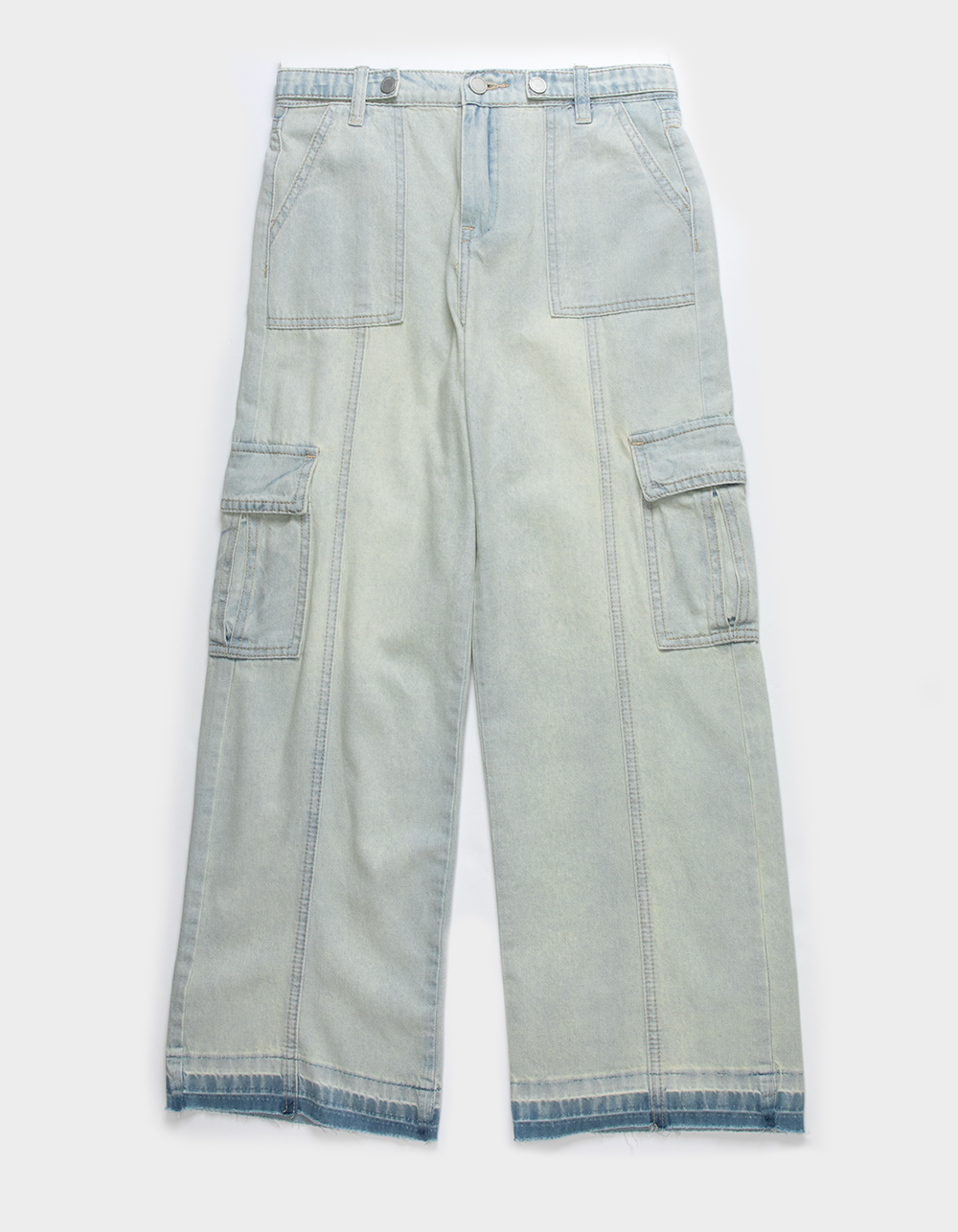 BLANK NYC Call My Name Girls Cargo Pants - LIGHT WASH | Tillys