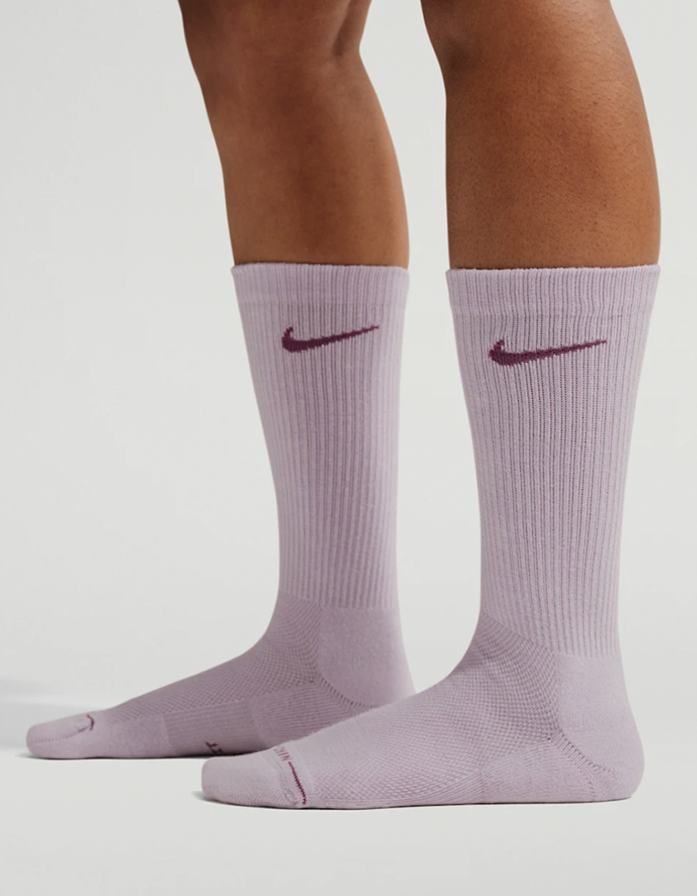 NIKE Everyday Elevated 6 Pack Mens Crew Socks - PINK COMBO