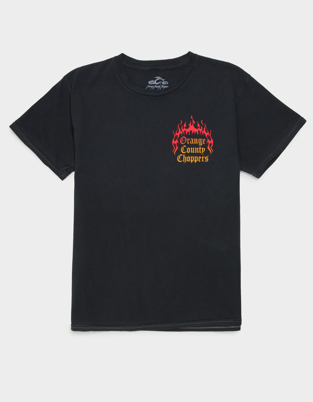 ORANGE COUNTY CHOPPERS Hot Flames Boys Tee - BLACK