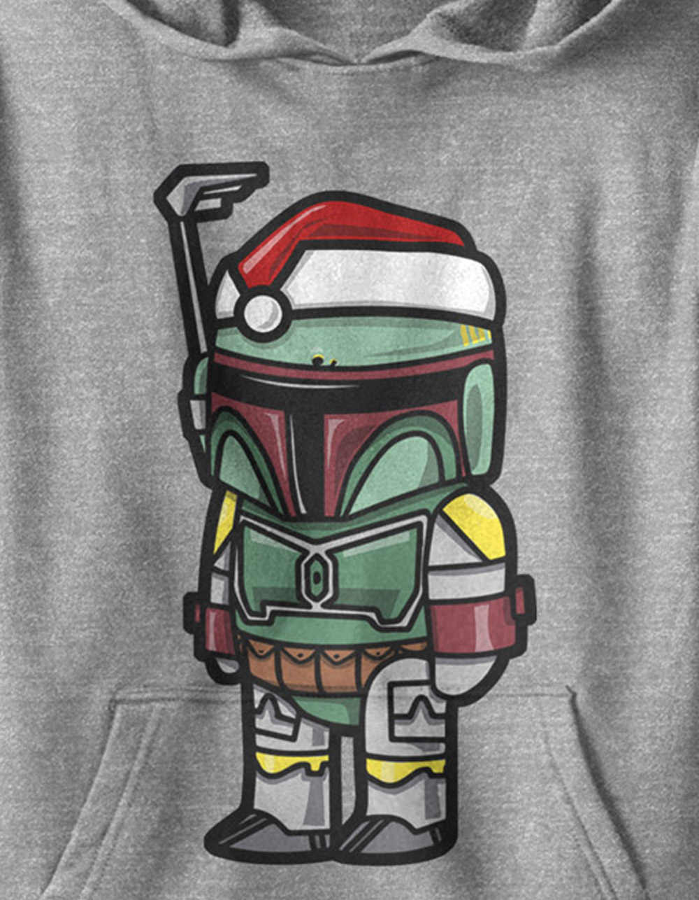 STAR WARS Fett Fires Unisex Kids Hoodie - BLACK