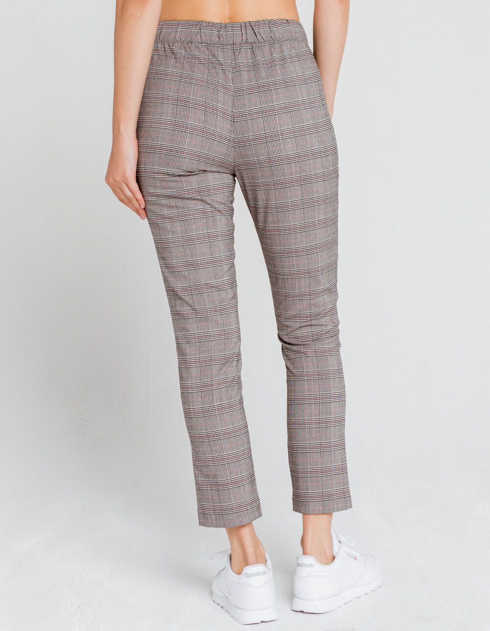 SKY AND SPARROW Plaid Womens Pants - GRAY COMBO | Tillys