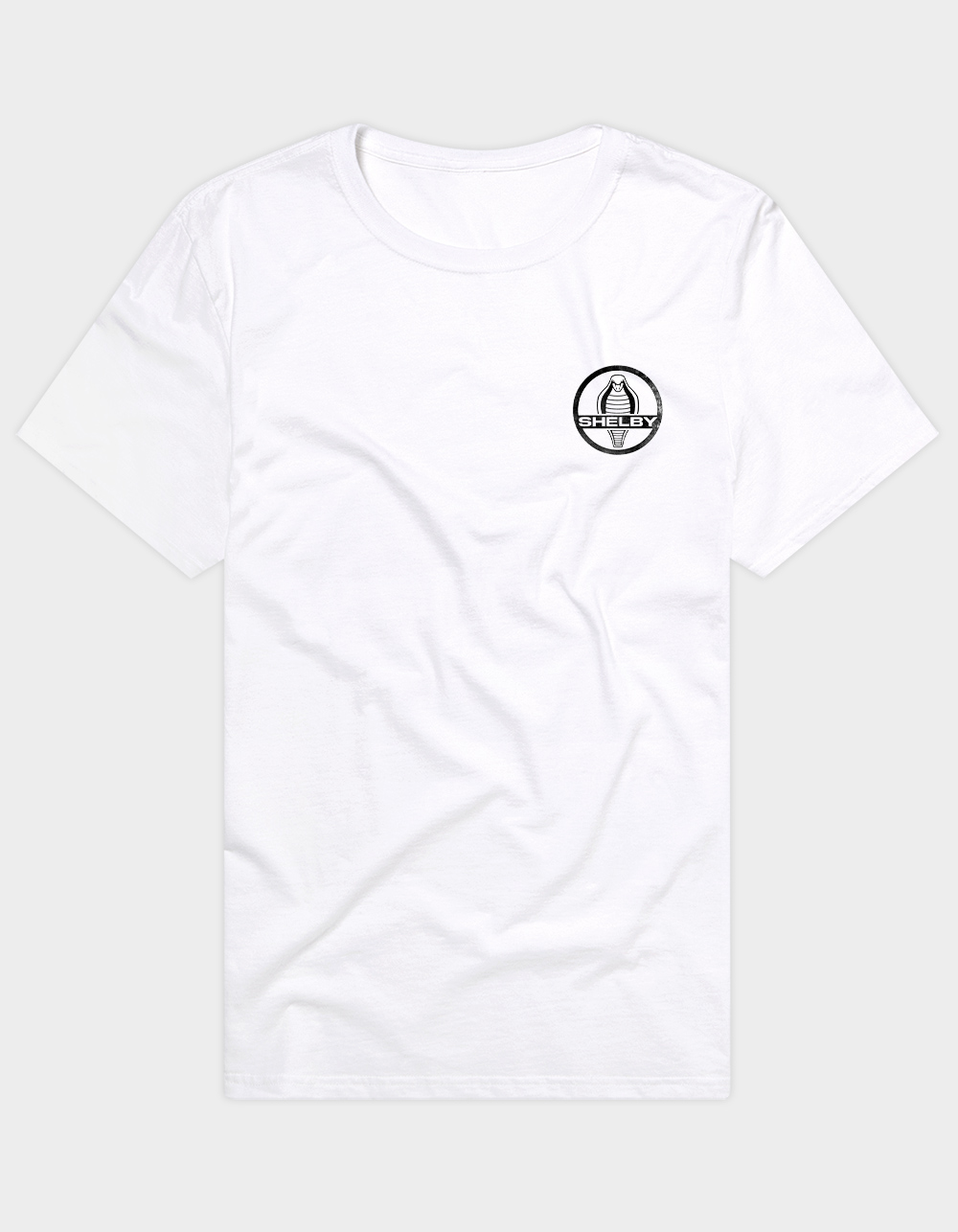 SHELBY COBRA Racing Stripes Mens Tee - WHITE
