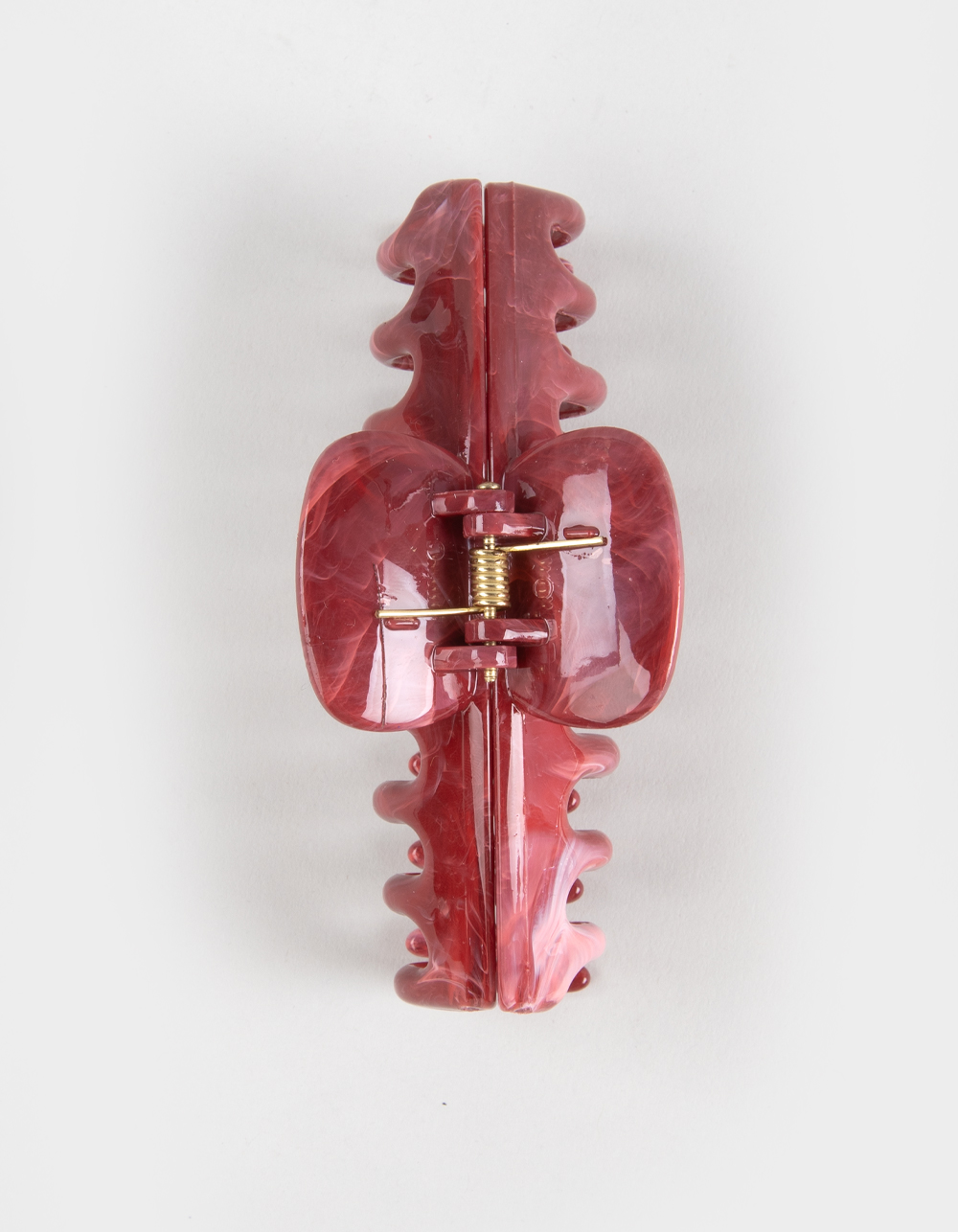 FULL TILT Marbled Acrylic Claw Clip - RED