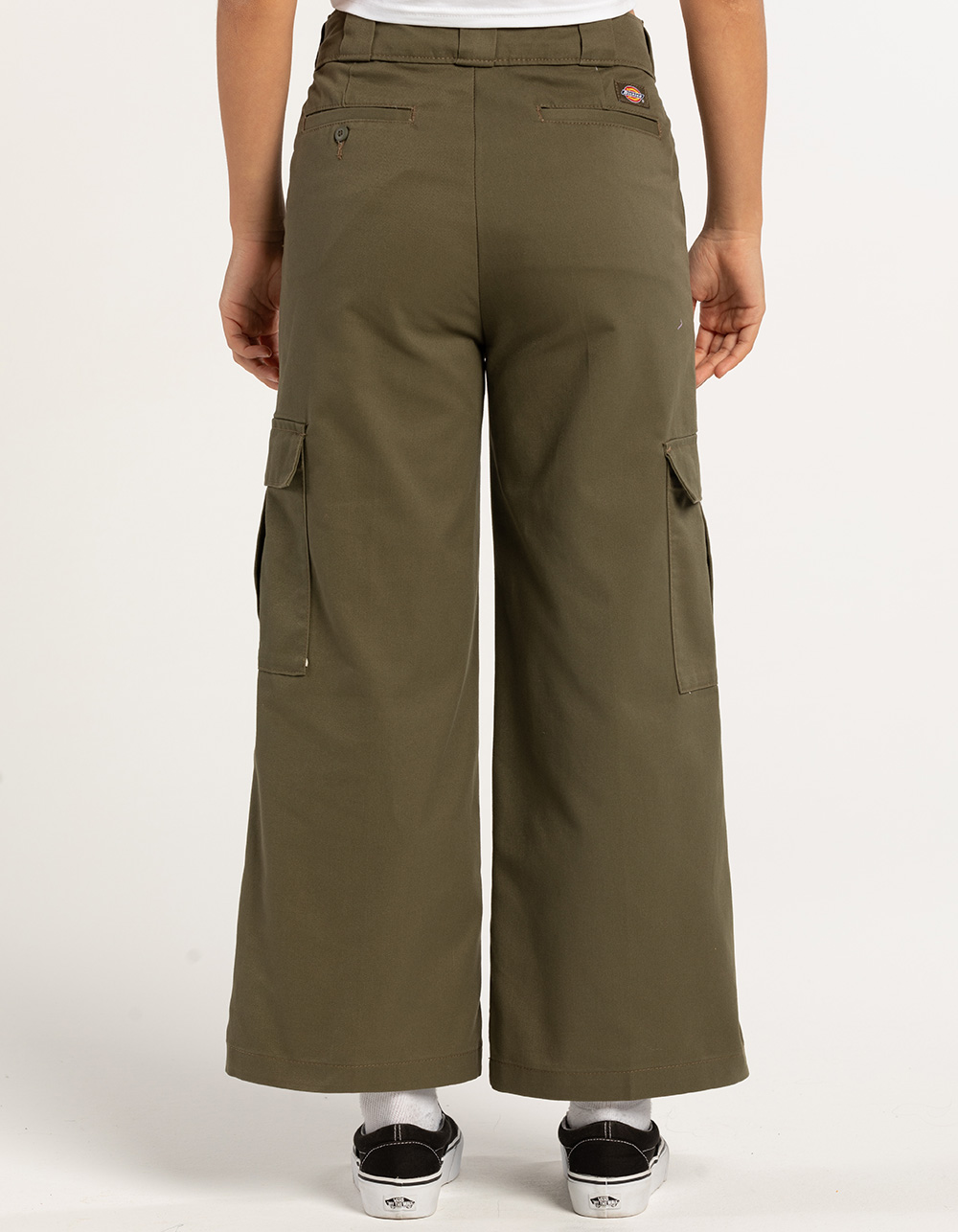 DICKIES Womens Crop Cargo Pants MILITARY Tillys