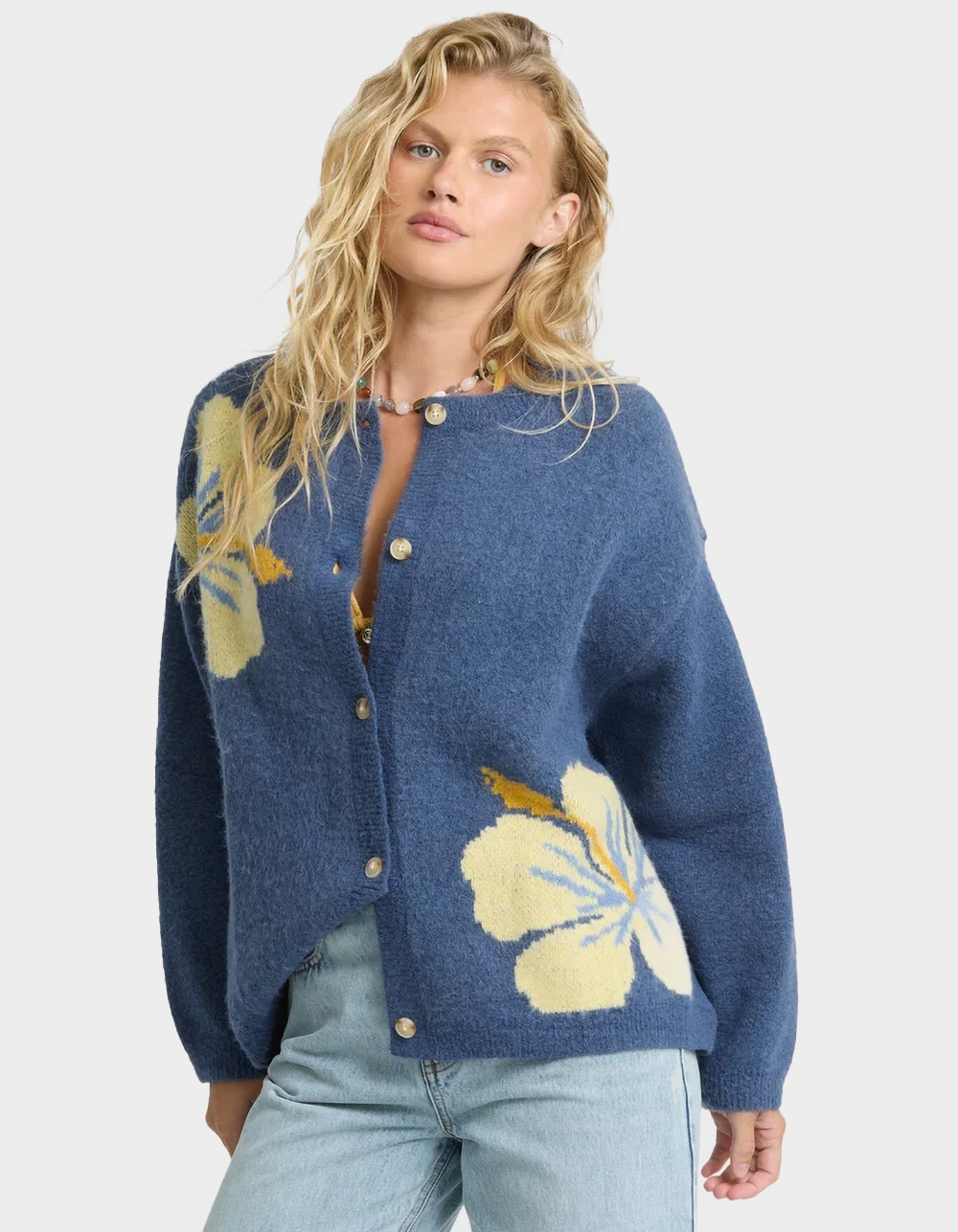 BILLABONG Dixie Womens Cardigan - BLUE COMBO