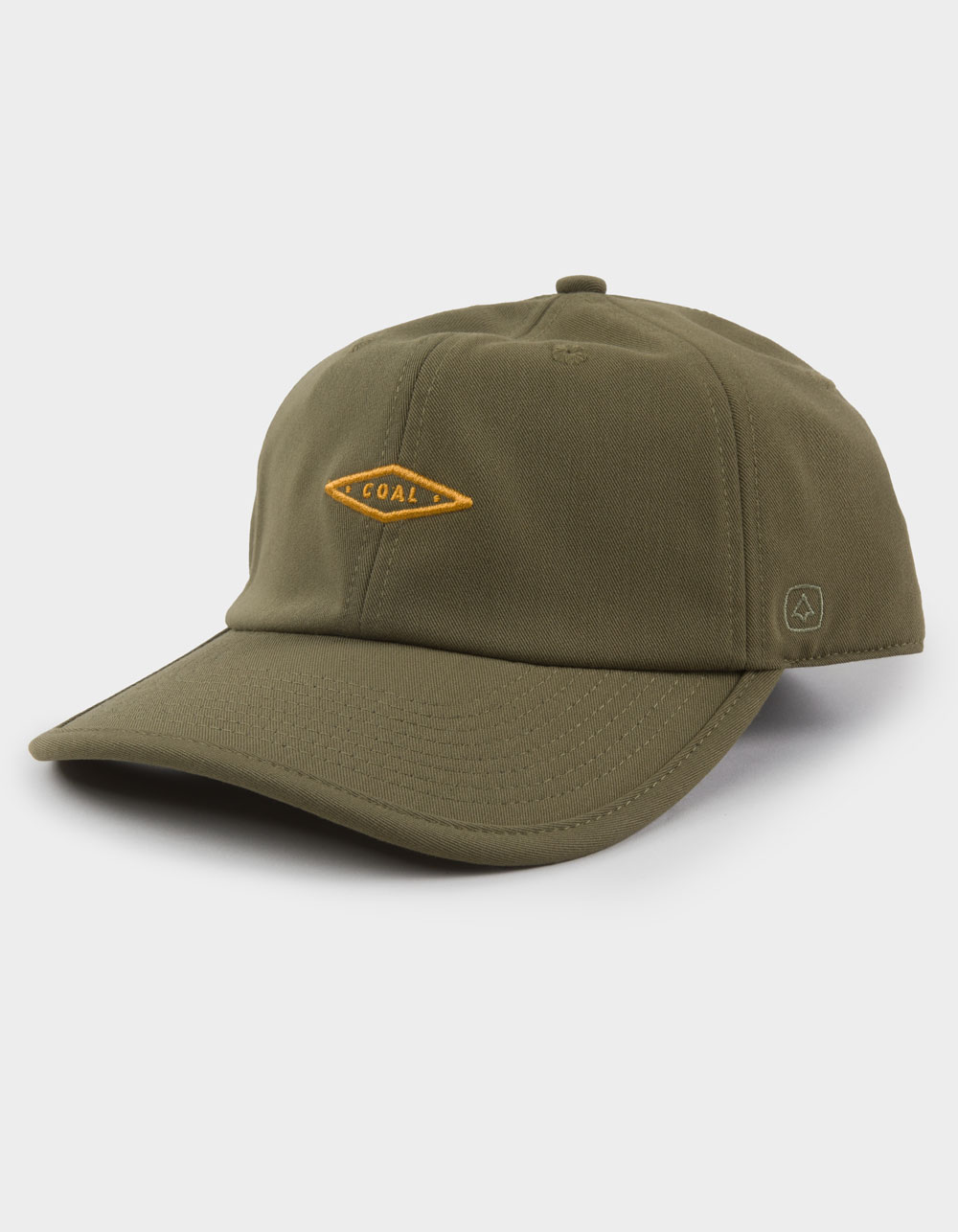 COAL Pine 6-Panel Strapback Hat - OLIVE
