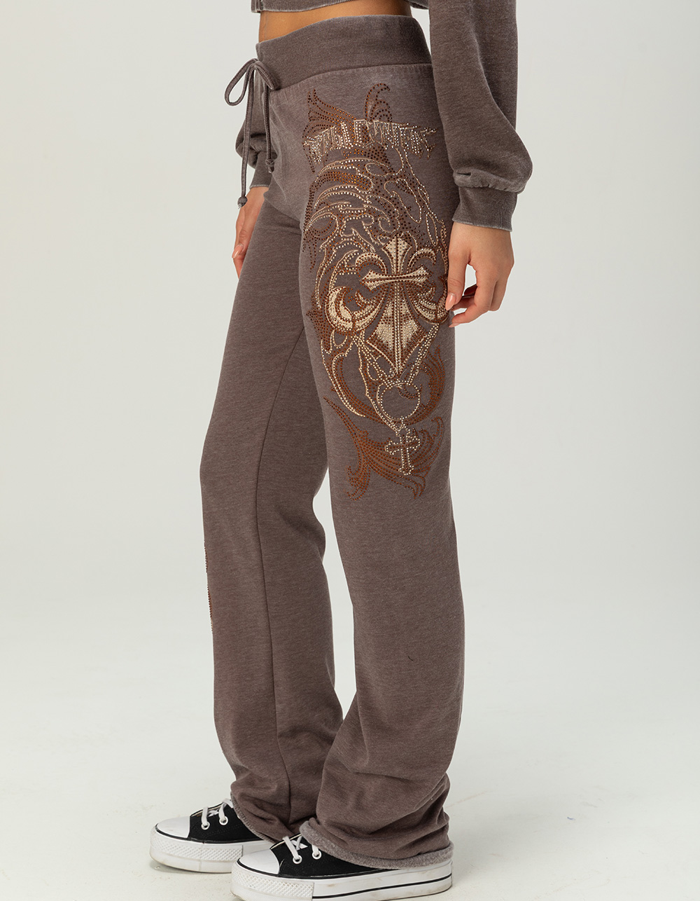 AFFLICTION Shred Fest Womens Sweatpants - TAUPE