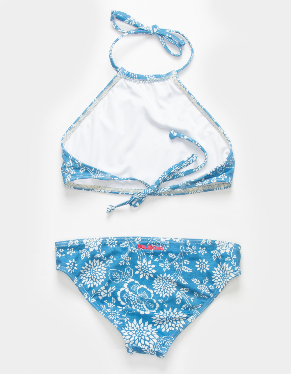 BILLABONG Ready Girls High Neck Bikini Set - MEDIUM BLUE | Tillys