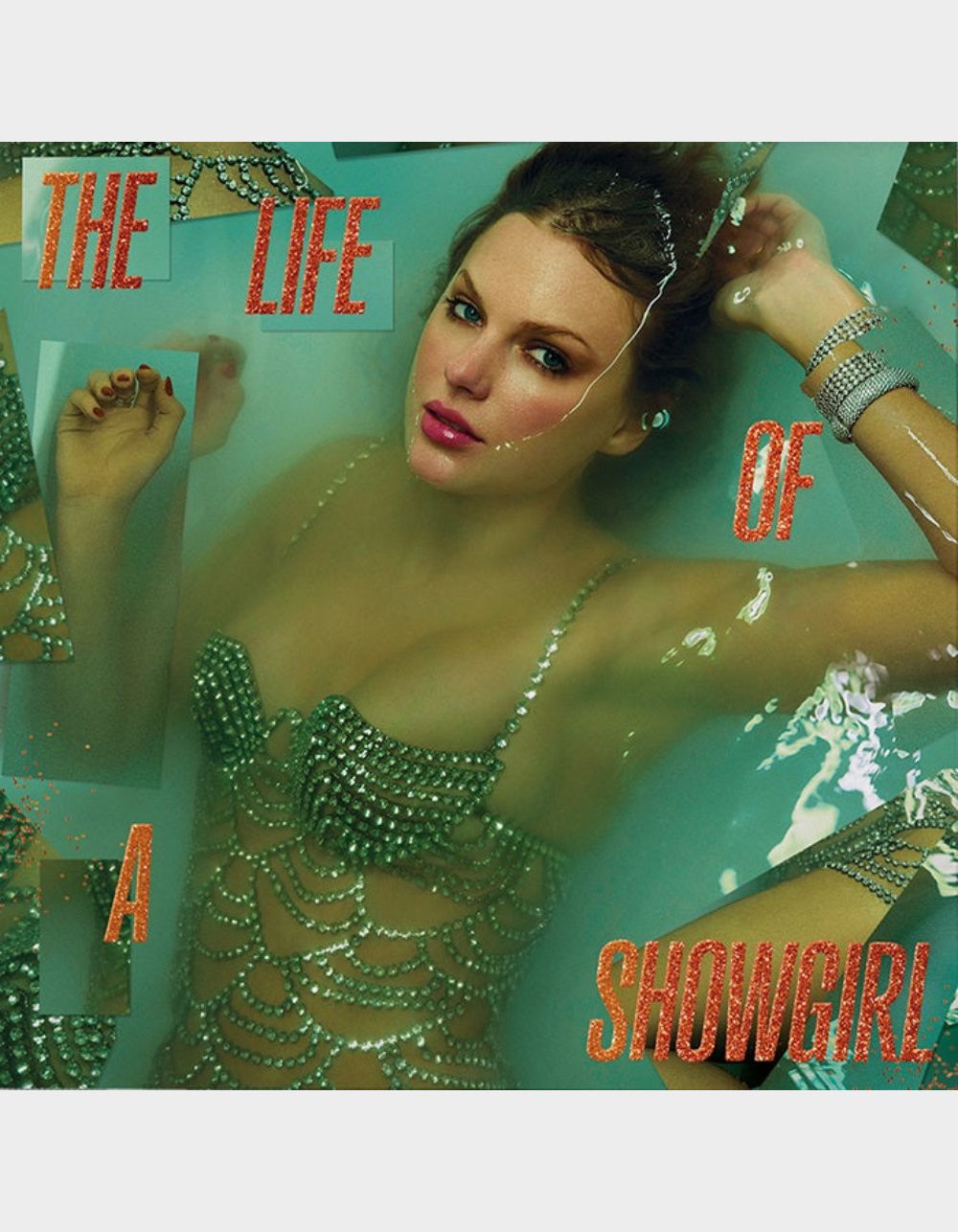 TAYLOR SWIFT The Life Of A Showgirl [Sweat And Vanilla Perfume Portofino Orange Glitter Vinyl] - No Color