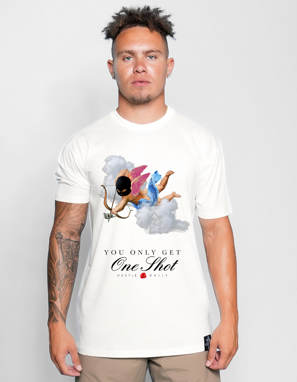 HASTAMUERTE One Shot Mens Tee - NATURAL