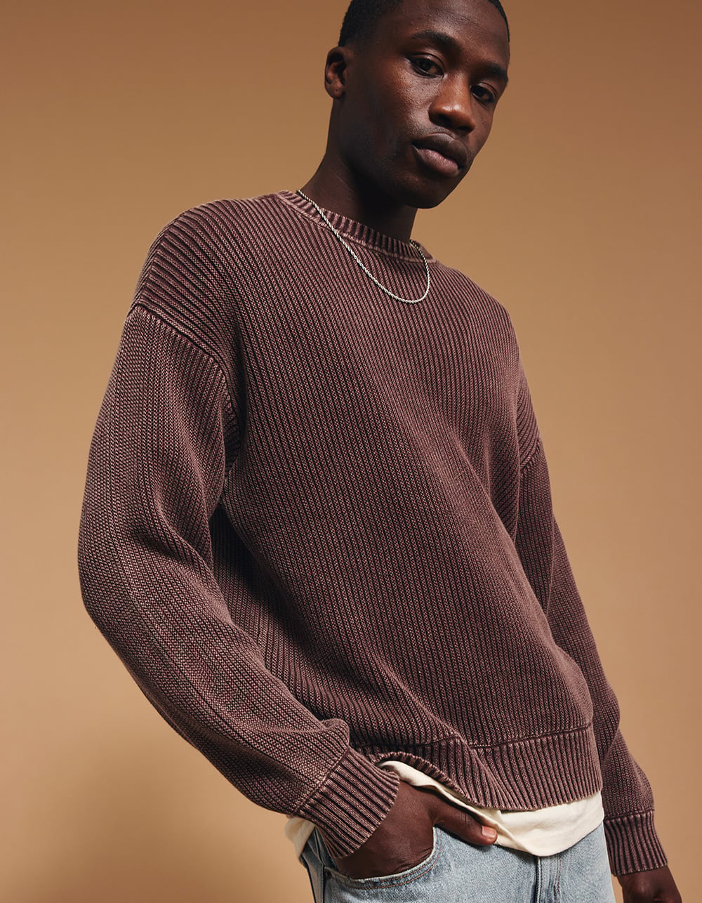 RSQ Mens Sweater - BROWN
