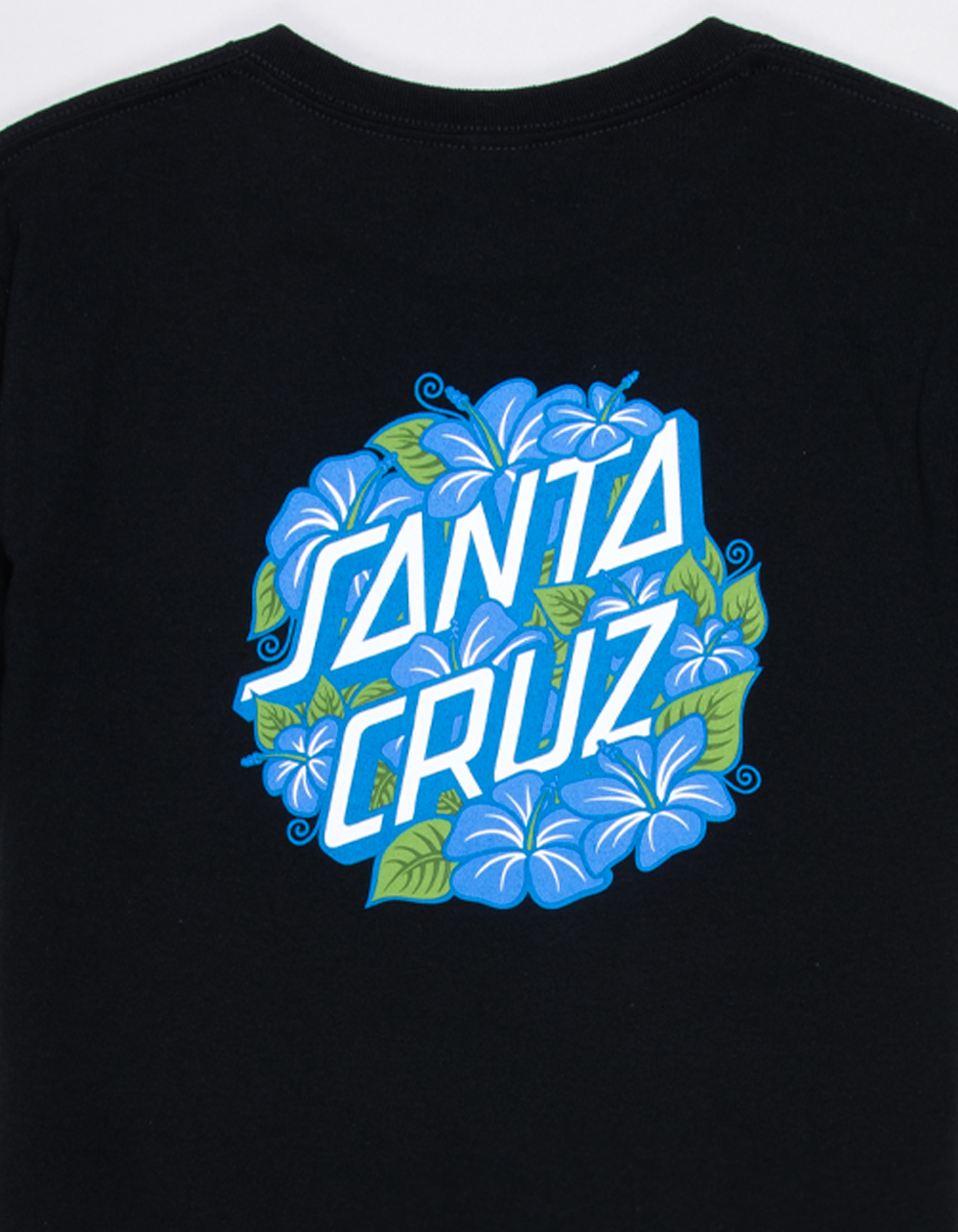 SANTA CRUZ Hibiscus Dot Boys Tee - BLACK