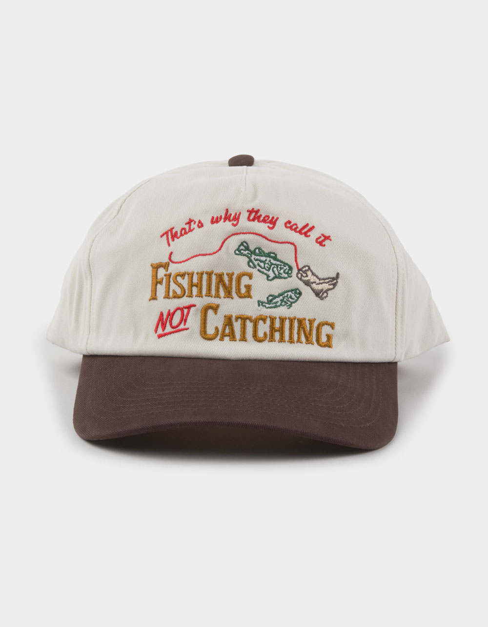 SENDERO PROVISIONS CO. Not Catching Snapback Hat  - Cream Combo