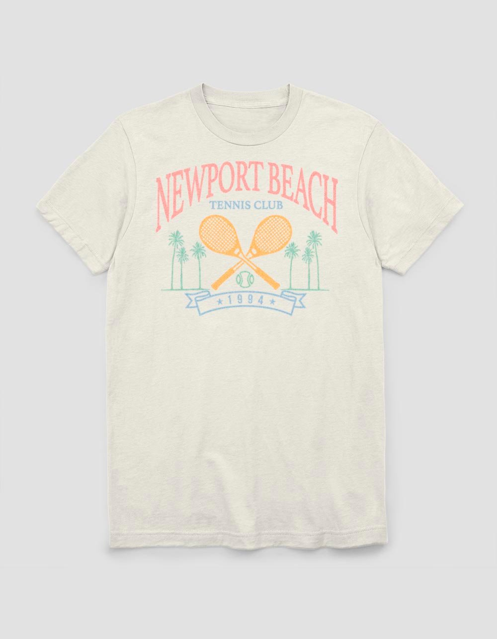 DESTINATION Newport Tennis Team Unisex Tee - NATURAL