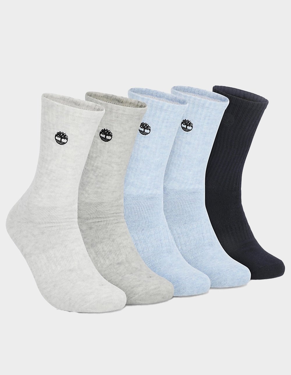 TIMBERLAND Rivington 5 Pack Mens Cushioned Crew Socks