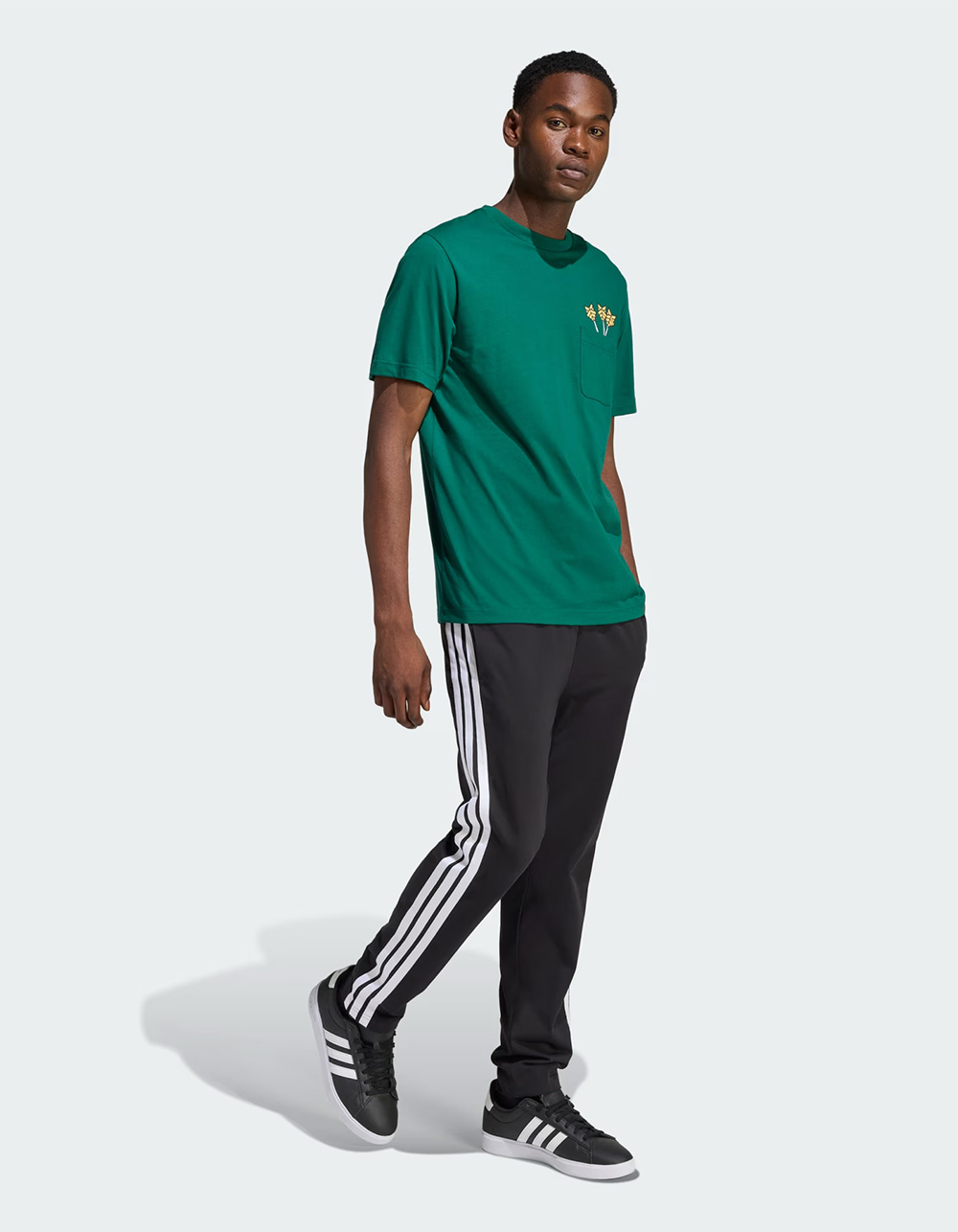 ADIDAS Novelty Dart Mens Pocket Tee - FOREST