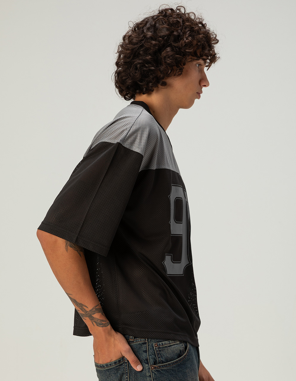 RSQ Mens Mesh Jersey - BLACK