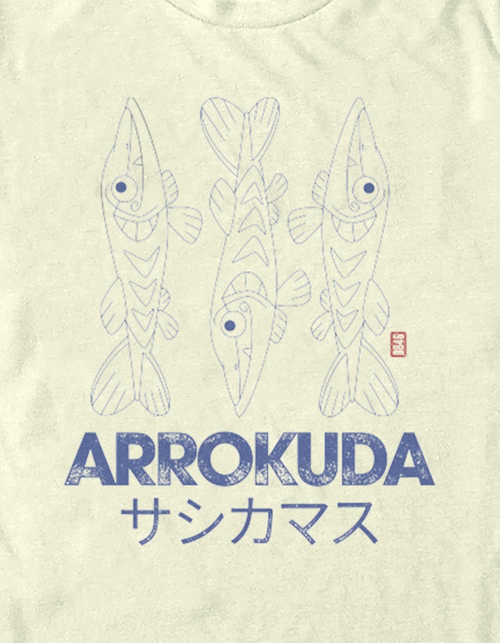 POKEMON Arrokuda Unisex Tee - NATURAL