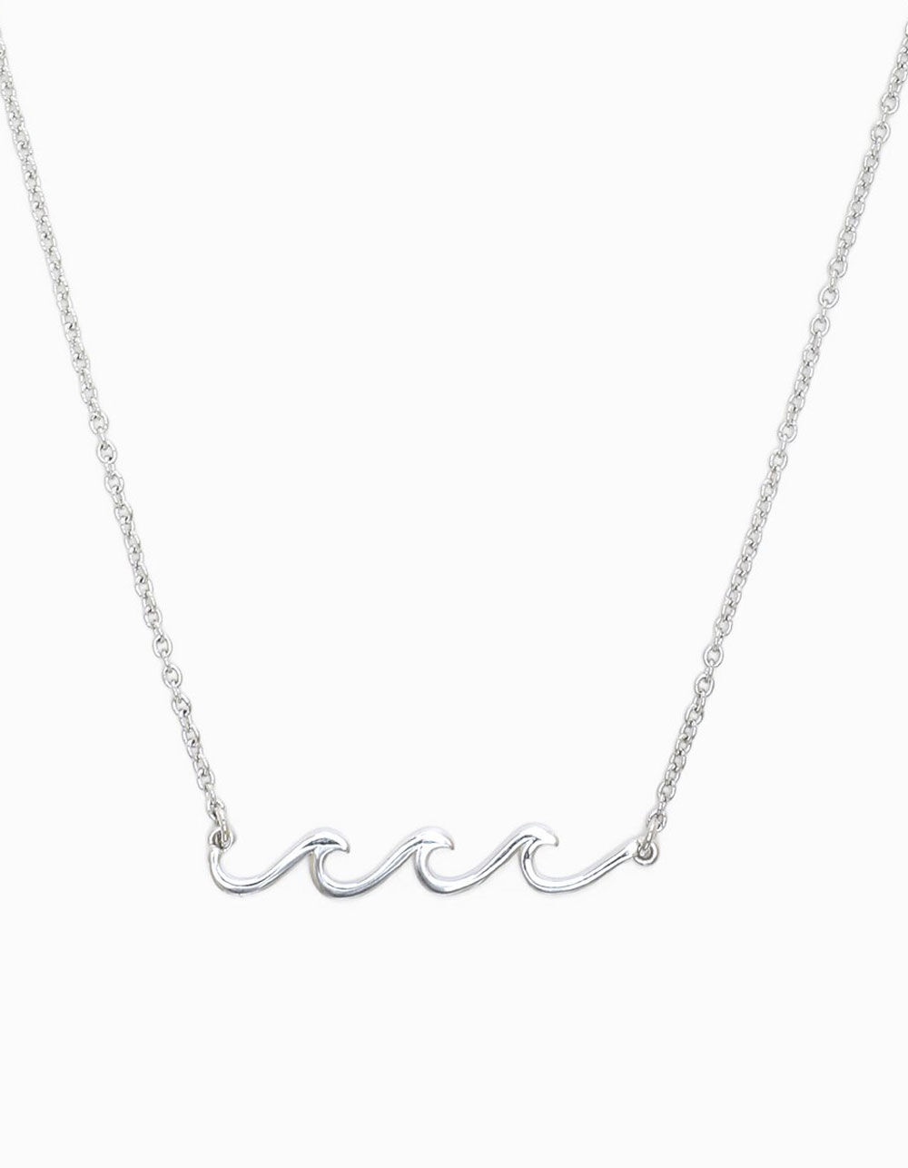 PURA VIDA Delicate Wave Silver Necklace SILVE 10NKPK1030SILV