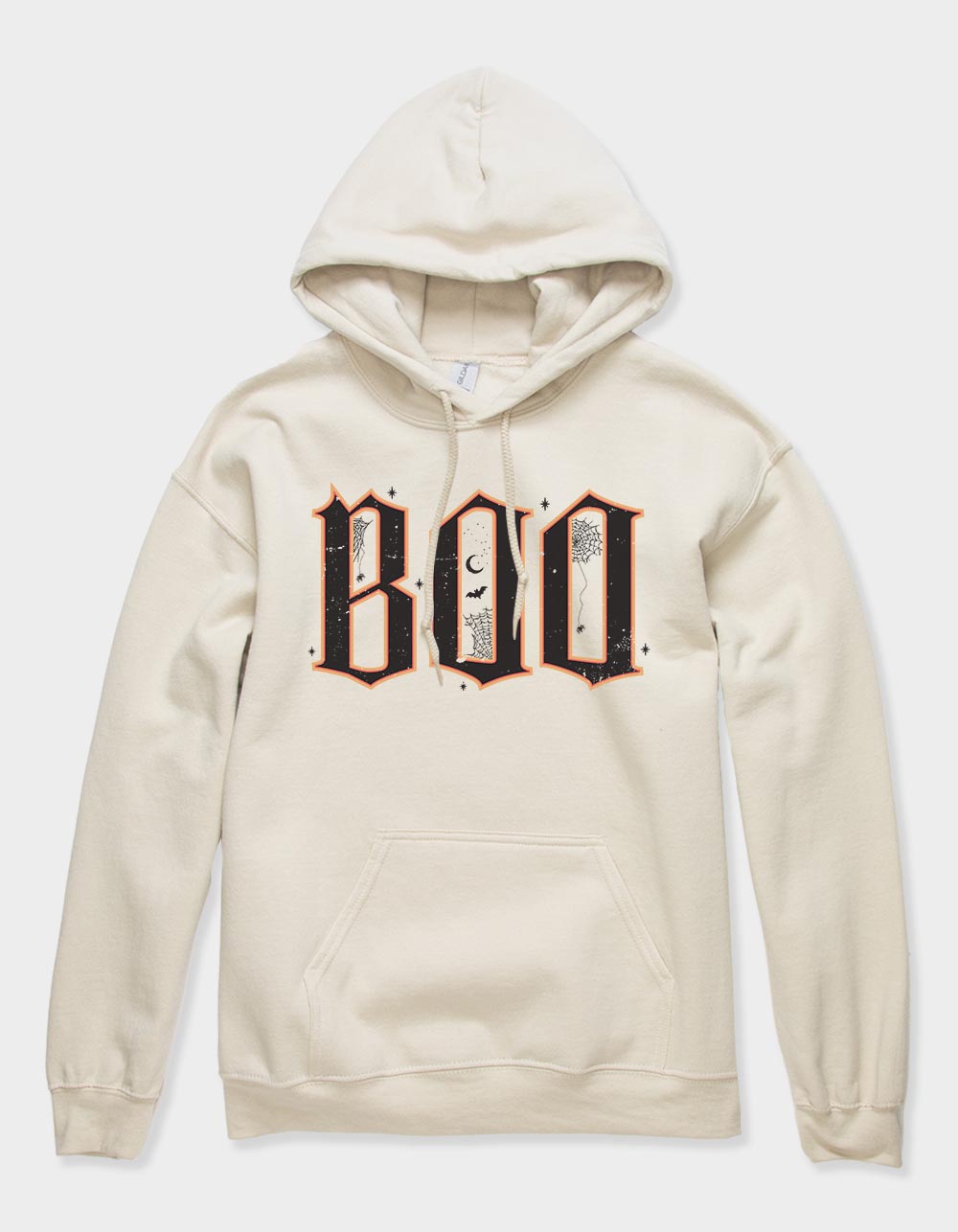 BOO Spider Webs Unisex Hoodie - SAND