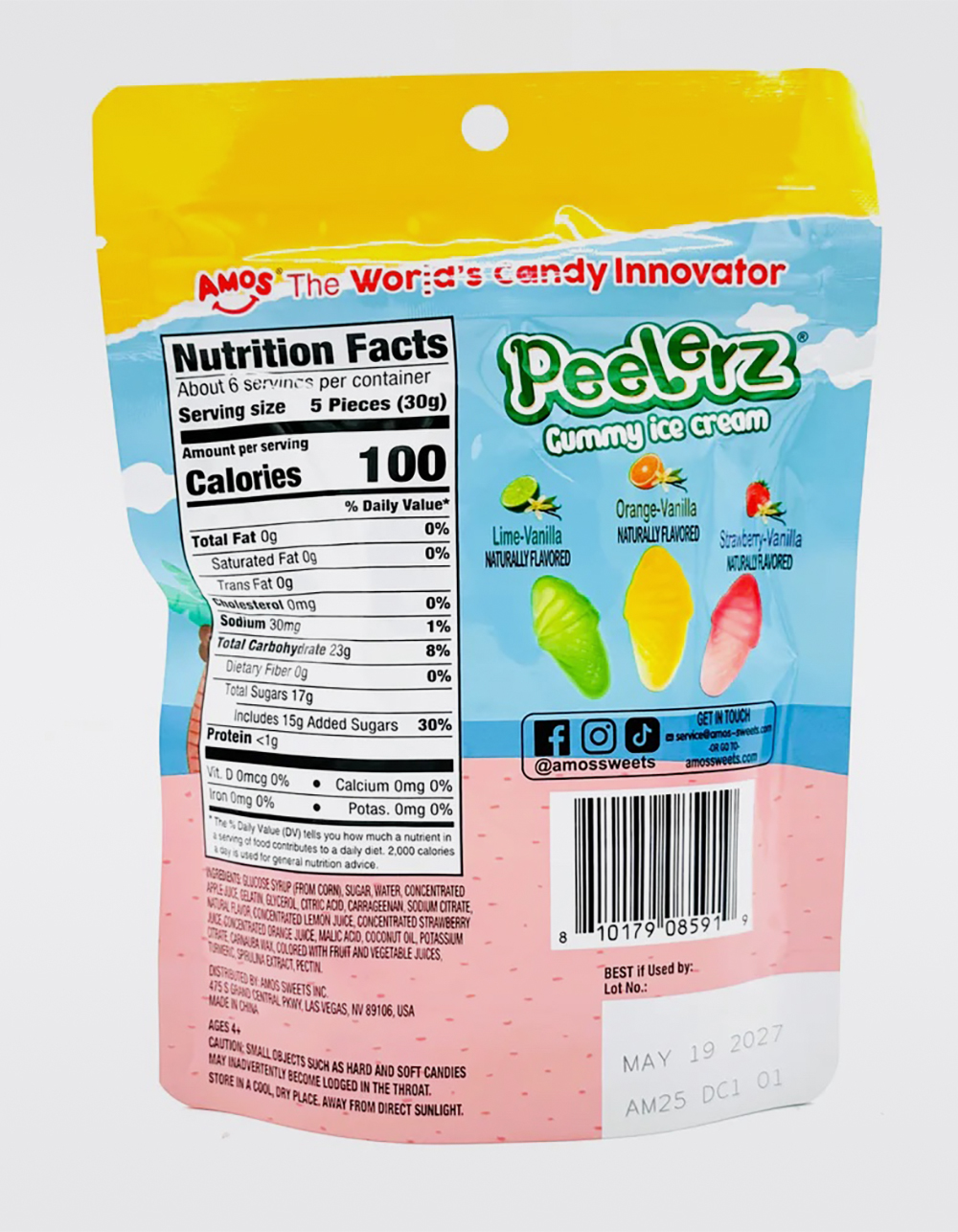 PEELERZ Ice Cream Peelable Gummy Candy - MULTI