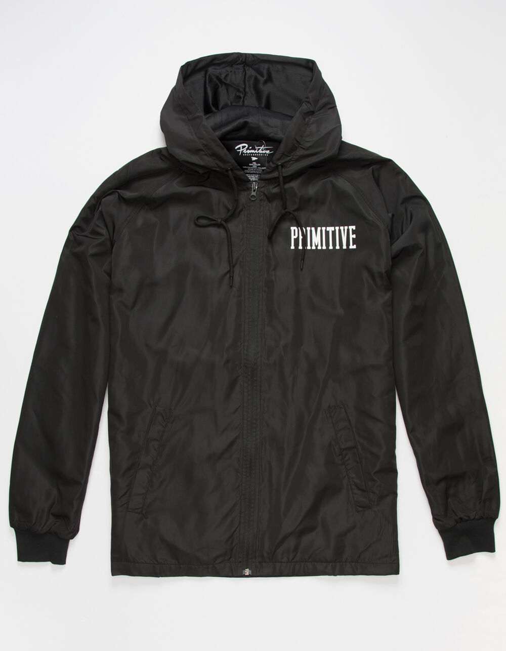 PRIMITIVE Collegiate Mens Windbreaker Jacket BLACK Tillys