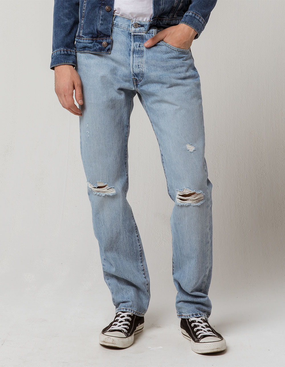 LEVI'S 501 Hector War Mens Ripped Jeans - BLUE | Tillys
