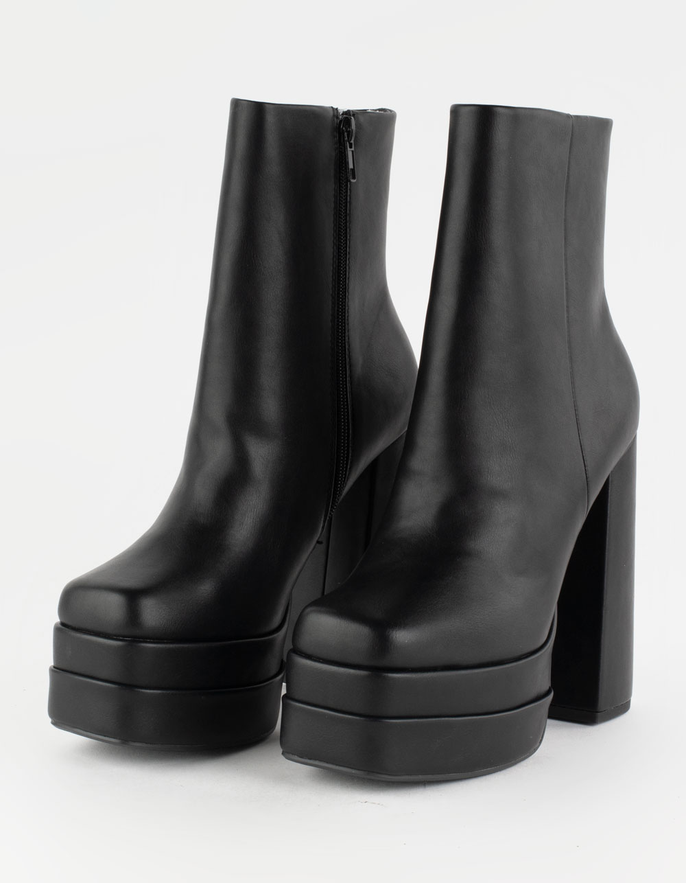 SODA Ferrero Womens Double Platform Ankle Boots - BLACK | Tillys