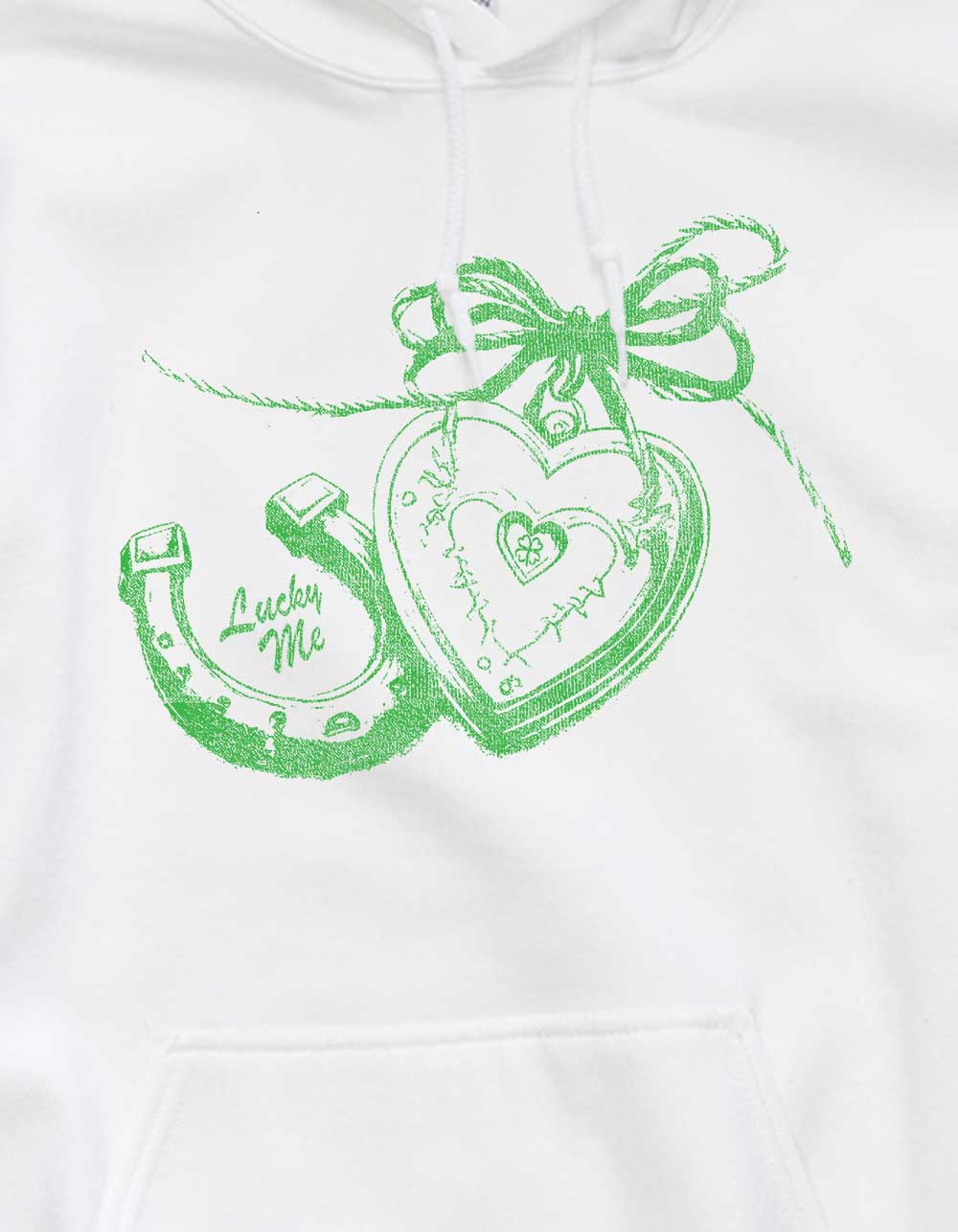 LOCKET Lucky Me Unisex Hoodie - WHITE