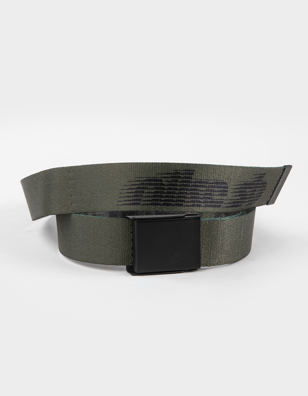 NIKE SB Reversible Plaid Web Belt - OLIVE