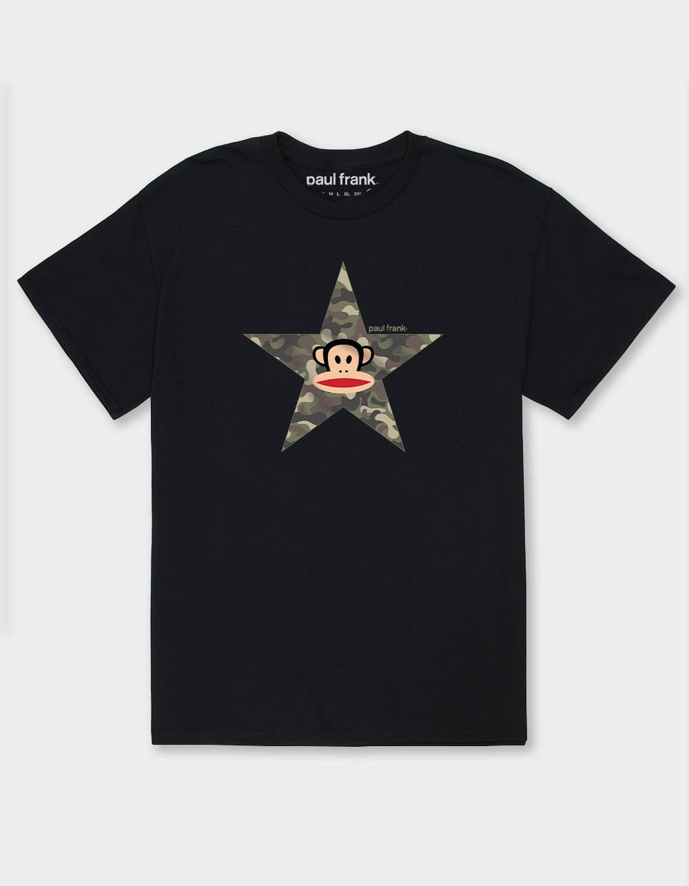 PAUL FRANK Camo Star Julius Unisex Tee - BLACK