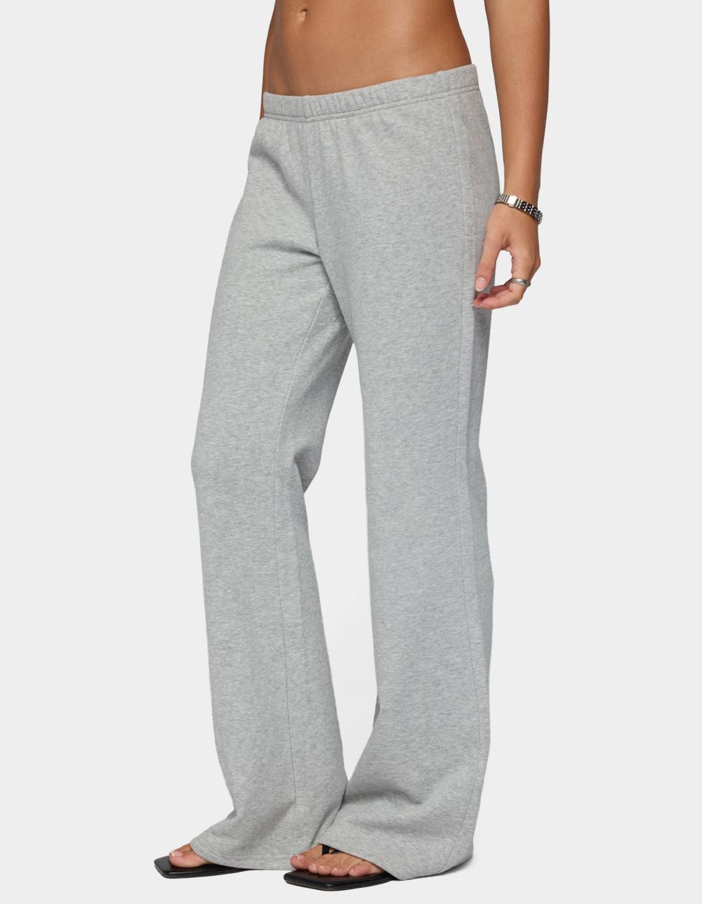 EDIKTED Rachel Flared Sweatpants - GRAY