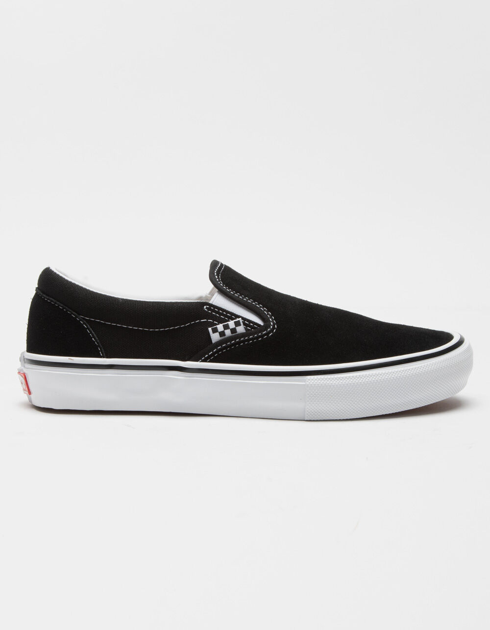 VANS Skate Slip-On Shoes - BLACK/WHITE | Tillys