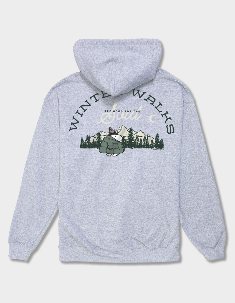 PEANUTS Winter Walks Unisex Hoodie - HEATHER GRAY