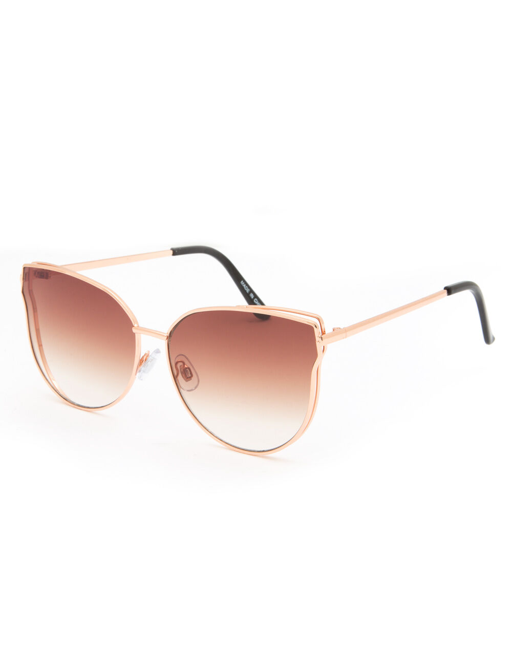 FULL TILT Metal Rose Cat Eye Sunglasses ROSE Tillys