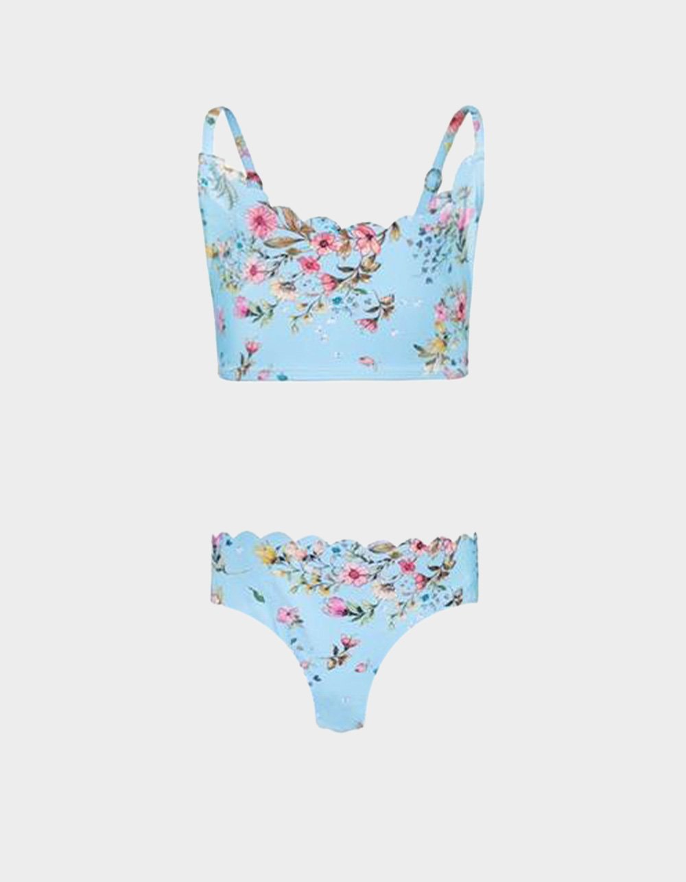 PQ SWIM Dolce Remy Seamless Girls Bikini Set - BLUE COMBO