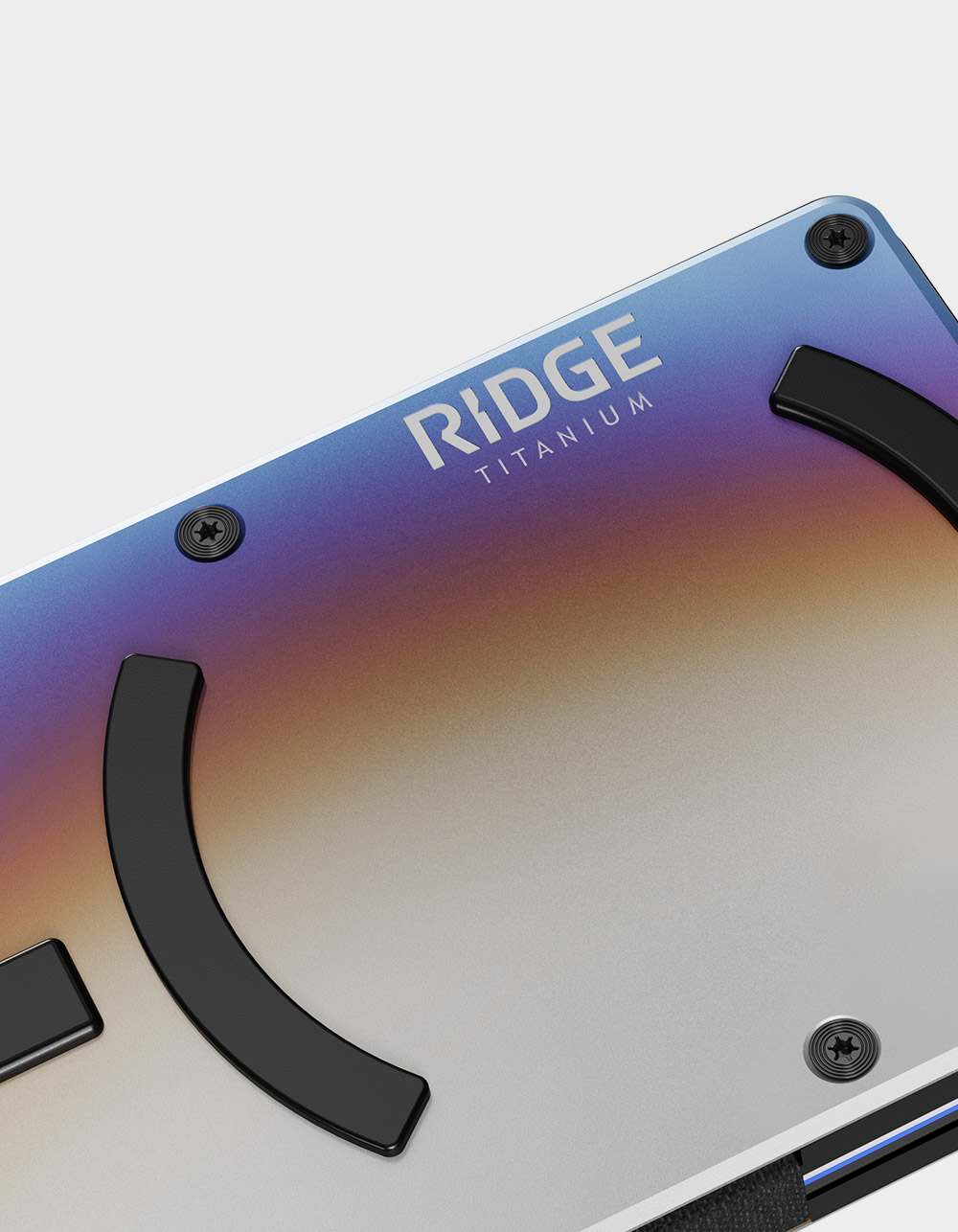 RIDGE WALLETS Burnt Titanium Ridge 2.0 Magsafe Wallet - SILVER