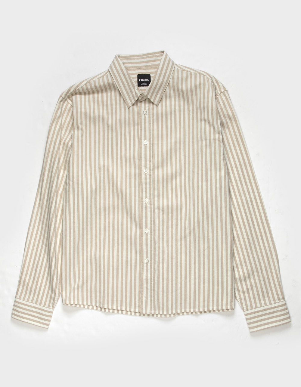 RSQ Mens Striped Oxford Shirt - TAN | Tillys