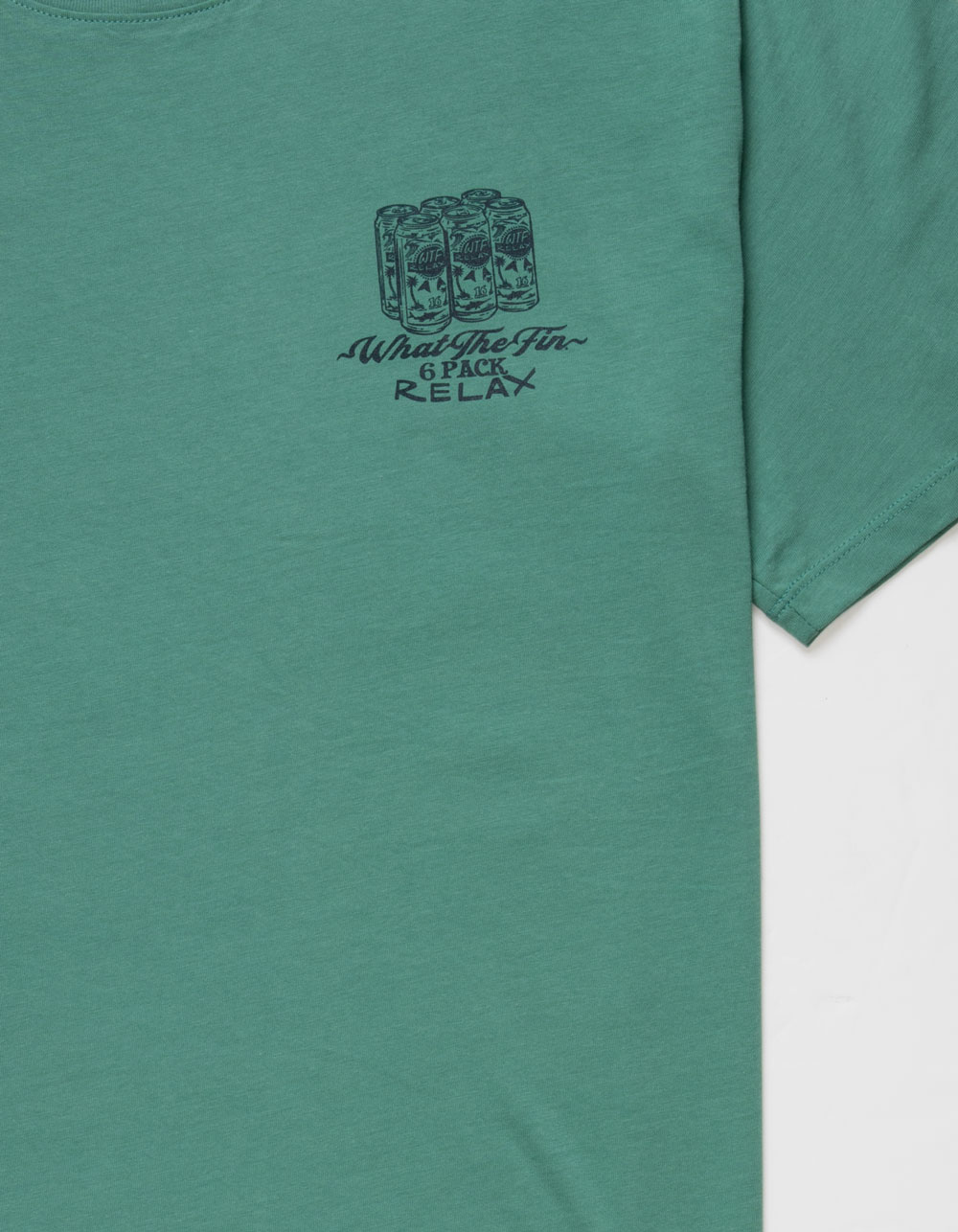 WHAT THE FIN Six Pack Relax Mens Tee - PINE