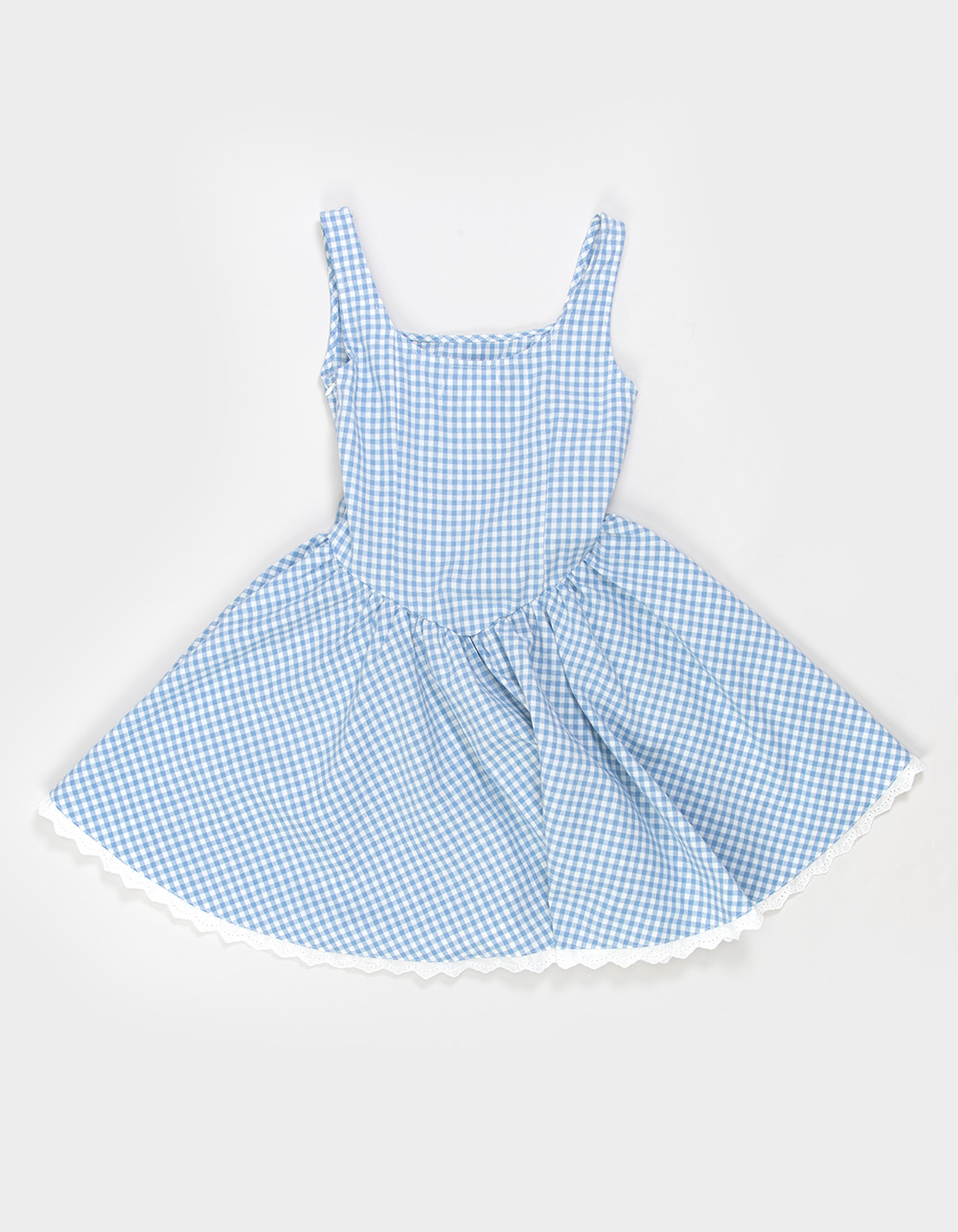 blue gingham dress toddler Blue Gingham Back To School Dress,12M To 7T. 7T main image 0