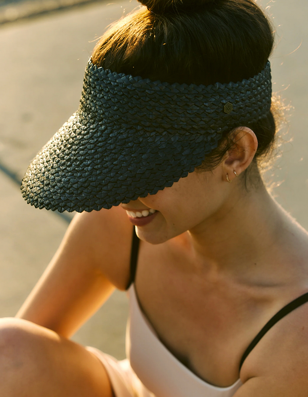 HEMLOCK HAT CO. Capri Straw Visor