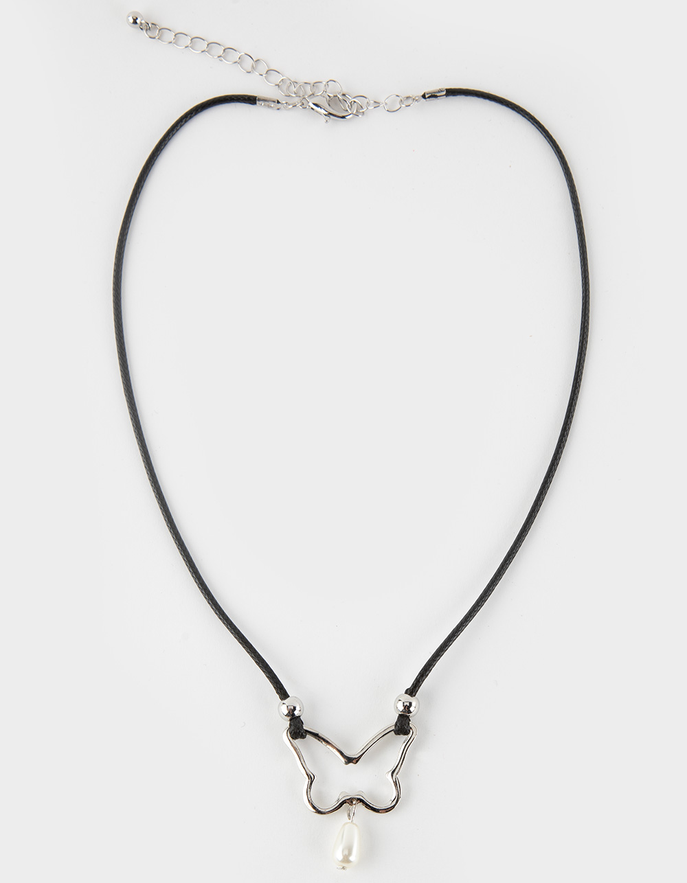 FULL TILT Butterfly Pearl Cord Necklace