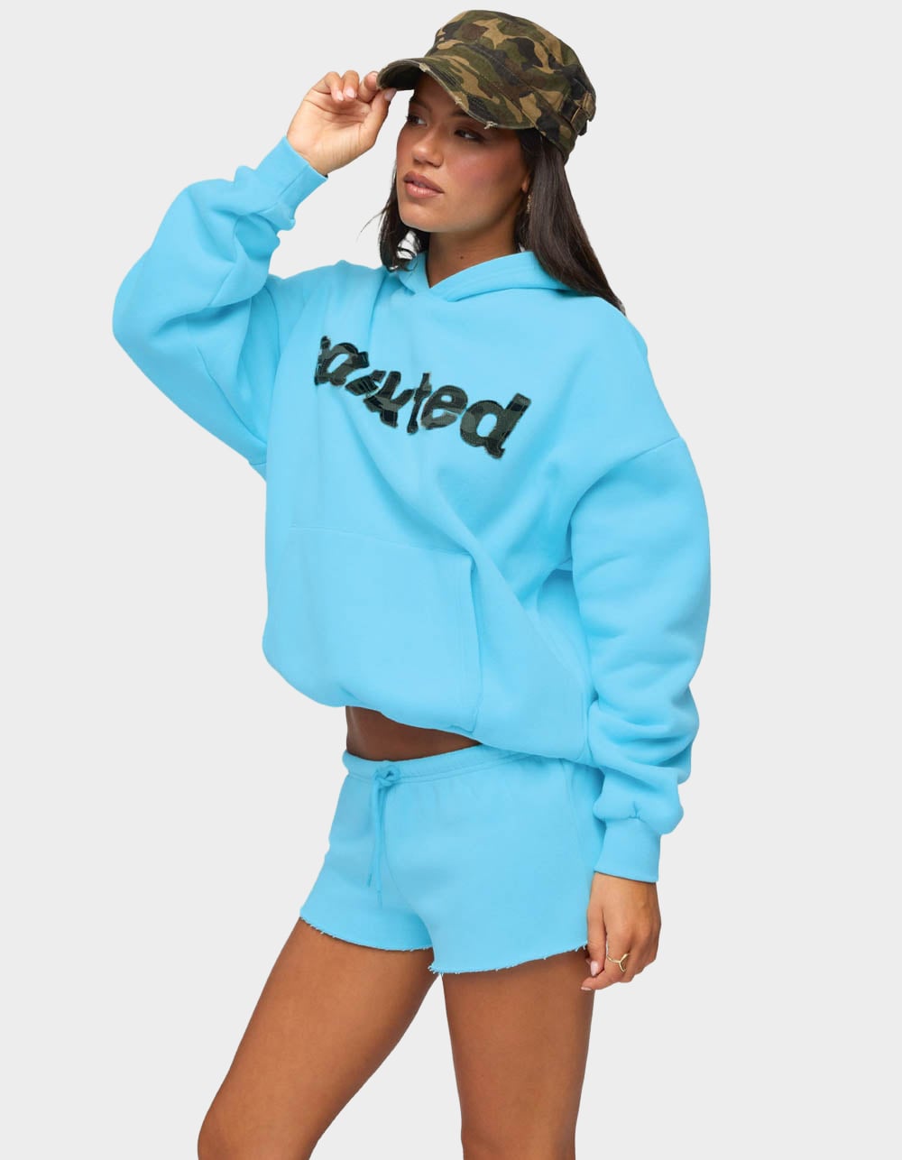Edikted Cutie Hoodie - BLUE