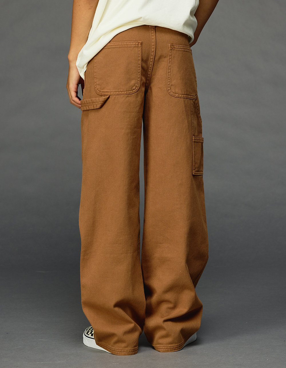 RSQ Boys Straight Twill Utility Pants - TOFFEE