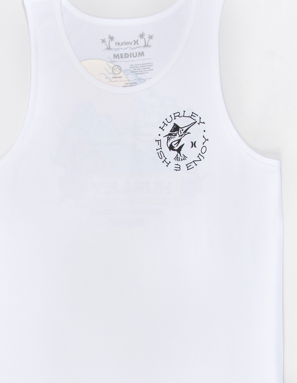 HURLEY Bait Mens Tank Top - WHITE