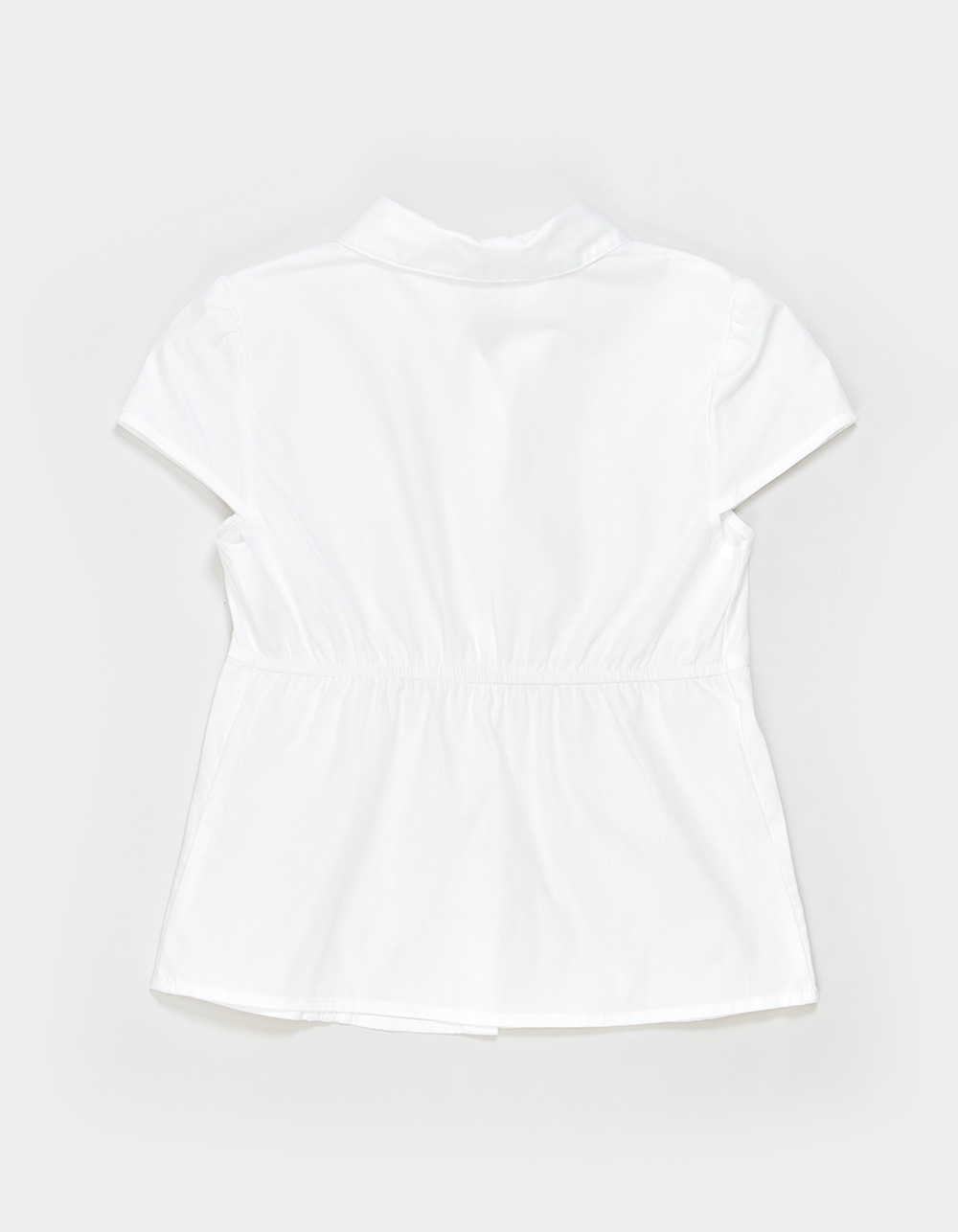 FULL TILT Girls Button Front Top - WHITE