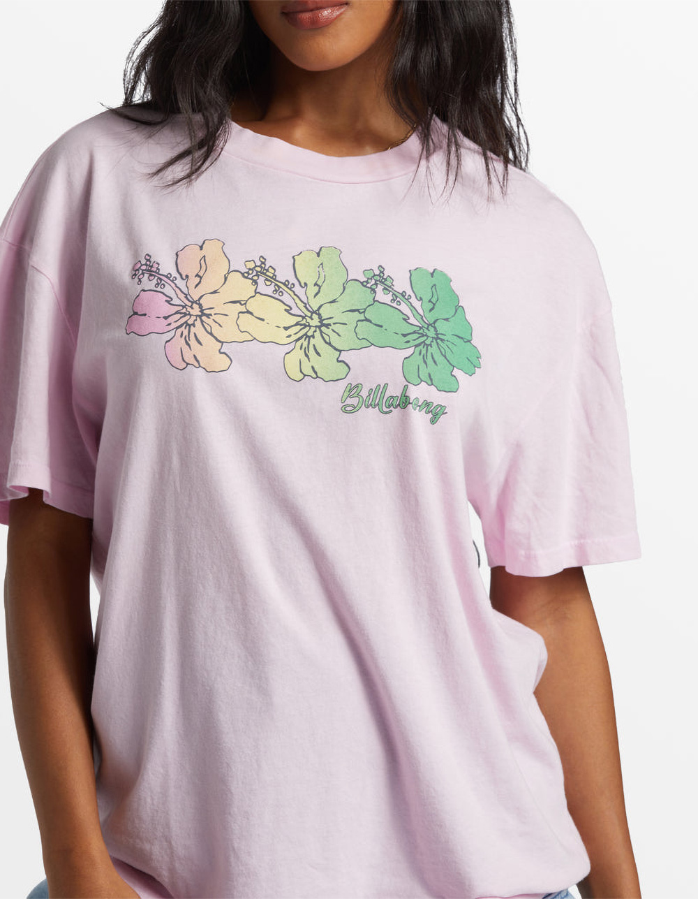 BILLABONG Aloha All Day Womens Oversized Tee - PINK