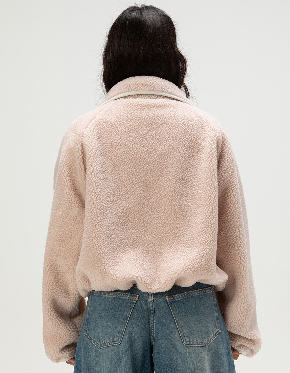 NIKE Sportswear Sherpa Womens Fleece Jacket - BLUSH