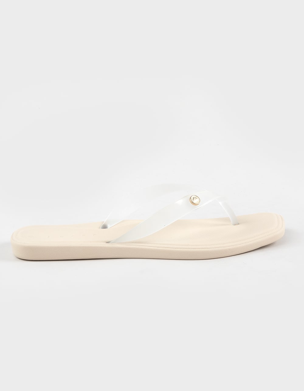 REEF Solaye Womens Jelly Flip Flops - CLEAR